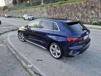 Usata Audi A3 S-Line 150 CV (110 kW) 2021 Blu/azzurro Berlina