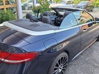 Usata Mercedes C220 AMG 170 CV (125 kW) 2018 Blu Cabrio