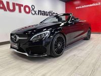 Usata Mercedes C220 Premium 170 CV (125 kW) 2017 Nero Cabrio