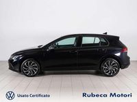 Usata VW Golf VIII Life 110 CV (80 kW) 2022 Nero Berlina