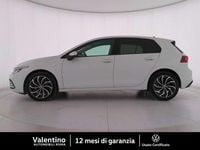Usata VW Golf VIII Life 131 CV (96 kW) 2021 Bianco Utilitaria
