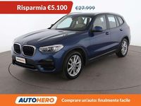 Usata BMW X3 Advantage 190 CV (139 kW) 2020 Blu/azzurro SUV