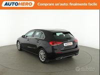 Usata Mercedes A180 Progressive 136 CV (100 kW) 2019 Nero Berlina