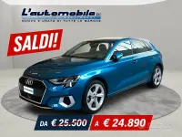 Usata Audi A3 Advanced 116 CV (85 kW) 2022 Blu Berlina