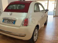 Usata Fiat 500C Lounge 69 CV (50 kW) 2010 Bianco Cabrio