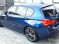 Usata BMW 116 Sport Line 116 CV (85 kW) 2018 Blu Utilitaria