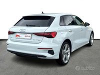 Usata Audi A3 Advanced 204 CV (150 kW) 2021 Bianco Berlina