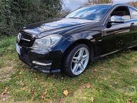Usata Mercedes C220 Avantgarde 170 CV (125 kW) 2012 Nero Coupé