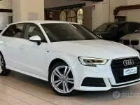 Usata Audi A3 Admired 116 CV (85 kW) 2019 Bianco Berlina