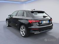 Usata Audi A3 Advanced Plus 150 CV (110 kW) 2021 Nero Berlina