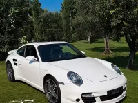 Usata Porsche 997 Turbo 480 CV (353 kW) 2009 Bianco Coupé