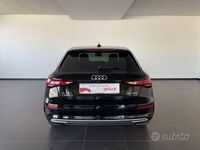Usata Audi A3 Sportback Design 150 CV (110 kW) 2021 Nero Utilitaria