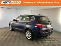 Usata BMW X3 Advantage 190 CV (139 kW) 2016 Blu SUV