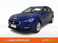Usata Seat Leon Business 150 CV (110 kW) 2021 Blu / pastello Station wagon