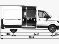 Usata VW Crafter 140 CV (102 kW) 2019 Rosso Furgone