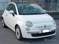 Usata Fiat 500 Lounge 69 CV (50 kW) 2009 Bianco Cabrio