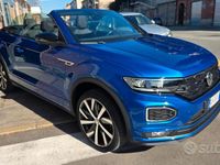 Usata VW T-Roc Cabriolet R-line 150 CV (110 kW) 2020 Blu Cabrio
