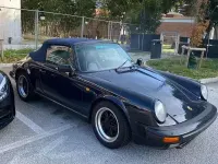 Usata Porsche 911 231 CV (169 kW) 1987 Blu Cabrio