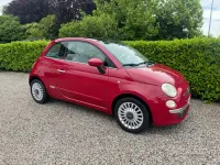 Begagnad Fiat 500 Lounge 69 HK (50 kW) 2008 Röd Halvkombi