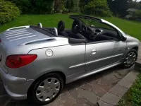 Usata Peugeot 206 CC 109 CV (80 kW) 2004 Argento Cabrio