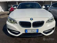 Usata BMW 220 Sport Line 190 CV (139 kW) 2015 Bianco Cabrio