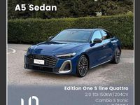 Usata Audi A5 Edition .1 204 CV (150 kW) 2024 Blu ascari metallizzato Berlina