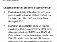 Usata BMW 3200 CS 160 CV (117 kW) 1964 Coupé