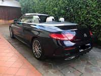 Usata Mercedes C220 Premium Plus 170 CV (125 kW) 2018 Blu/azzurro Cabrio