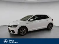 Usata VW Polo R-line 95 CV (69 kW) 2023 Bianco pastello Utilitaria