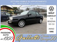 Usata VW Golf Cabriolet 101 CV (74 kW) 1995 Nero Cabrio