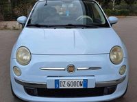 Usata Fiat 500 Lounge 69 CV (50 kW) 2009 Celeste Cabrio