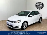 Usata VW Golf VII Highline 110 CV (80 kW) 2016 Bianco Utilitaria