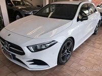Usata Mercedes A180 AMG line 136 CV (100 kW) 2021 Bianco Berlina