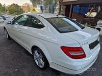 Usata Mercedes C220 170 CV (125 kW) 2013 Bianco Coupé