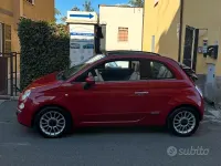 Usata Fiat 500C 69 CV (50 kW) 2011 Rosso Cabrio
