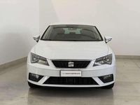 Usata Seat Leon Business 110 CV (80 kW) 2017 Bianco Berlina