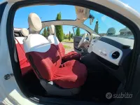 Usata Fiat 500C Lounge 69 CV (50 kW) 2012 Bianco Cabrio