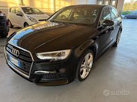 Usata Audi A3 S-Line 116 CV (85 kW) 2019 Nero Berlina