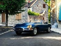 Usata Jaguar E-Type 269 CV (197 kW) 1962 Blu Cabrio