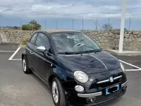 Usata Fiat 500 75 CV (55 kW) 2010 Nero Cabrio