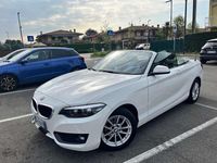Usata BMW 218 Advantage 150 CV (110 kW) 2020 Bianco Cabrio