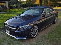 Usata Mercedes C250 204 CV (150 kW) 2018 Blu/azzurro Cabrio