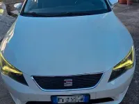 Usata Seat Leon 105 CV (77 kW) 2014 Bianco Berlina