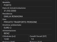 Usata Fiat Punto 60 CV (44 kW) 2000 Grigio Utilitaria