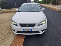 Usata Seat Leon Style 105 CV (77 kW) 2014 Bianco Station wagon