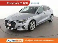 Usata Audi A3 Advanced 150 CV (110 kW) 2021 Argento Berlina