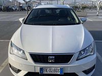 Usata Seat Leon ST Style 110 CV (80 kW) 2017 Bianco Station wagon