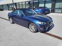 Usata BMW 218 Luxury Line 136 CV (100 kW) 2016 Blu Cabrio