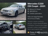 Usata Mercedes C220 2001 Grigio Coupé