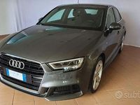 Usata Audi A3 S-Line 116 CV (85 kW) 2019 Grigio Berlina